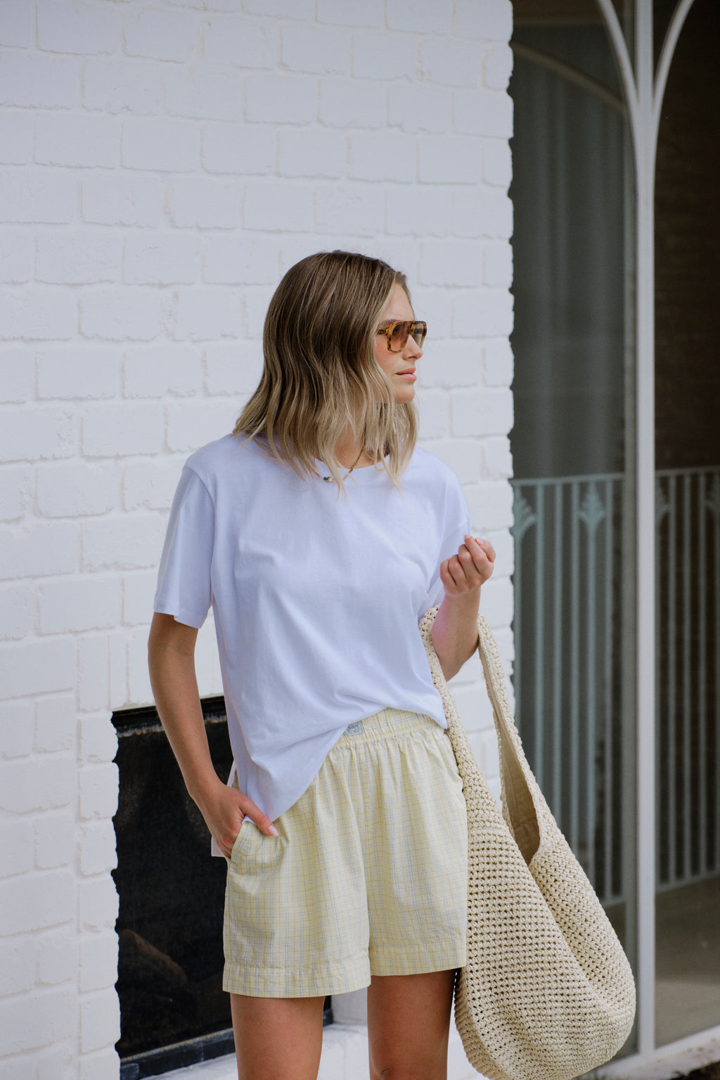 Stevie Slouchy Tee - White