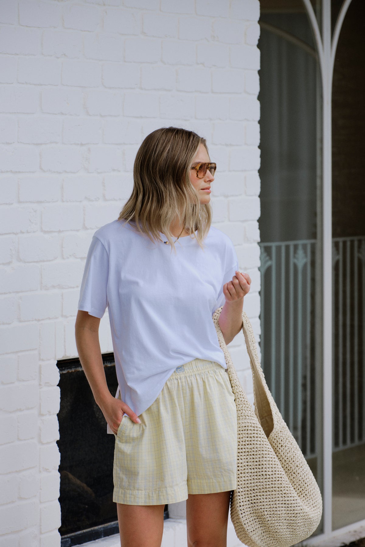Stevie Slouchy Tee - White