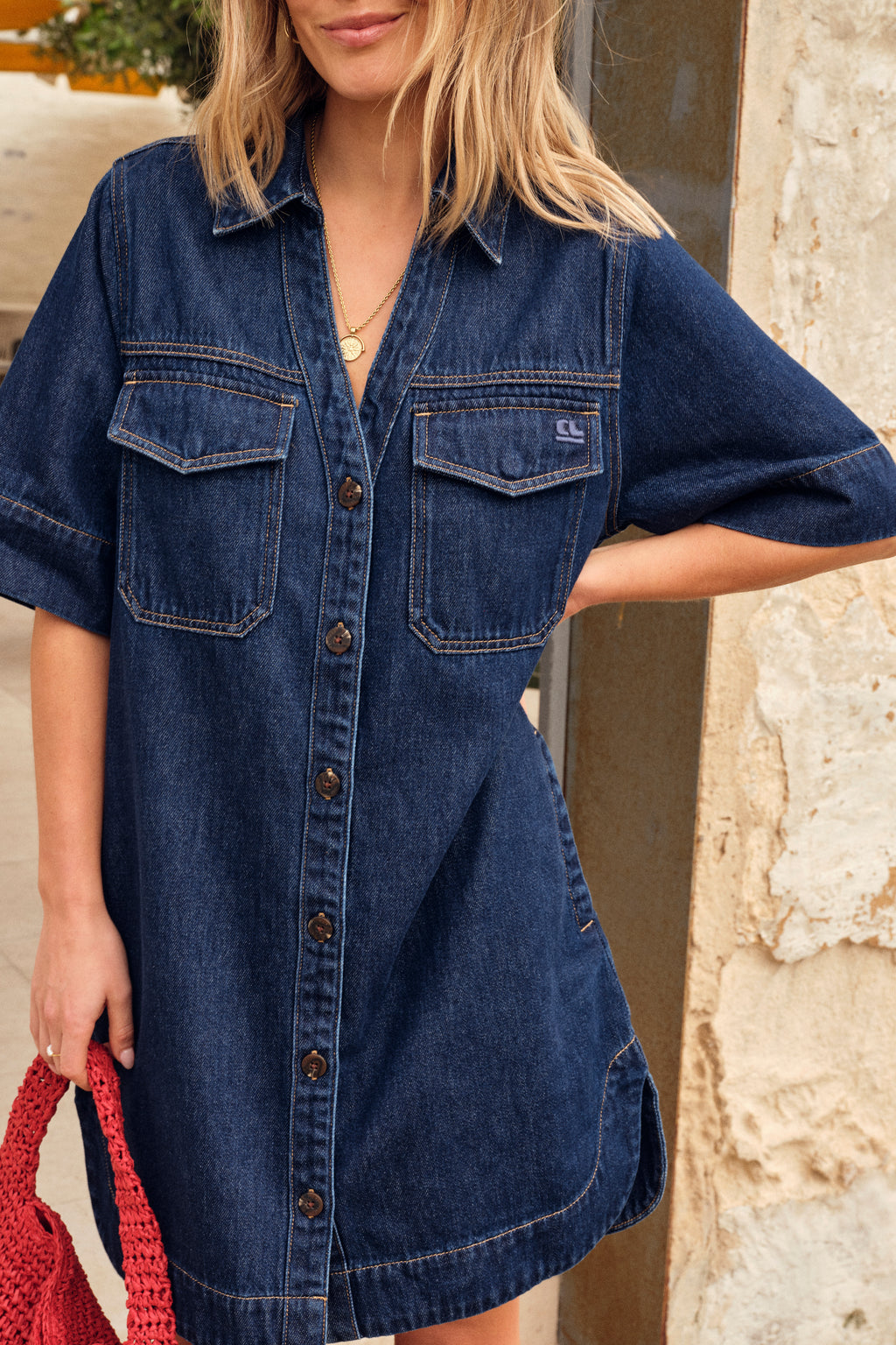 Bonnie Relaxed Shirt Dress - Midnight
