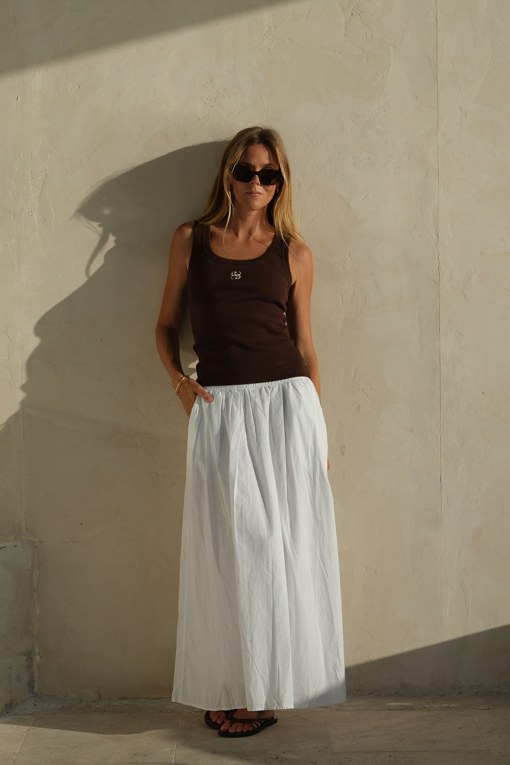 Florence Maxi Skirt - White