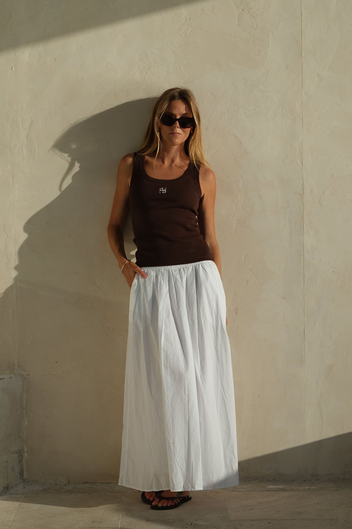 Florence Maxi Skirt - White