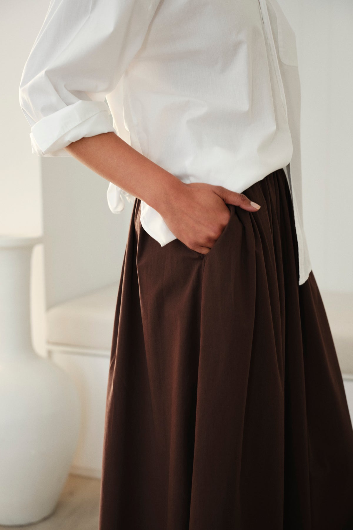 Florence Maxi Skirt - Chocolate