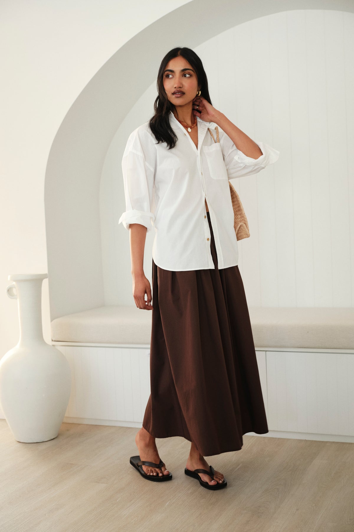 Florence Maxi Skirt - Chocolate