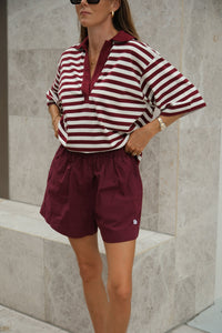 Mila Short - Burgundy