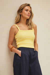 Sophie Rib Singlet - Banana Split