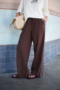 Resort Pant - Brunette Side Stripe