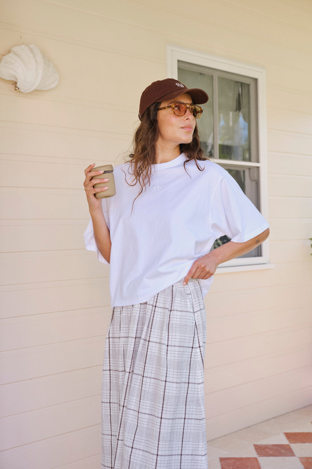 Phoebe Premium Tee - White