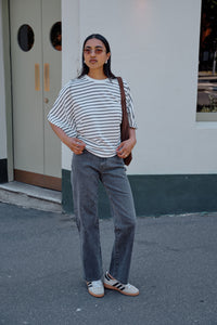 Sydney Straight Leg Jean - Washed Black