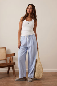 Jessie Barrel Pant - China Blue