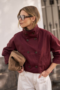 Gen Bomber Trench - Burgundy