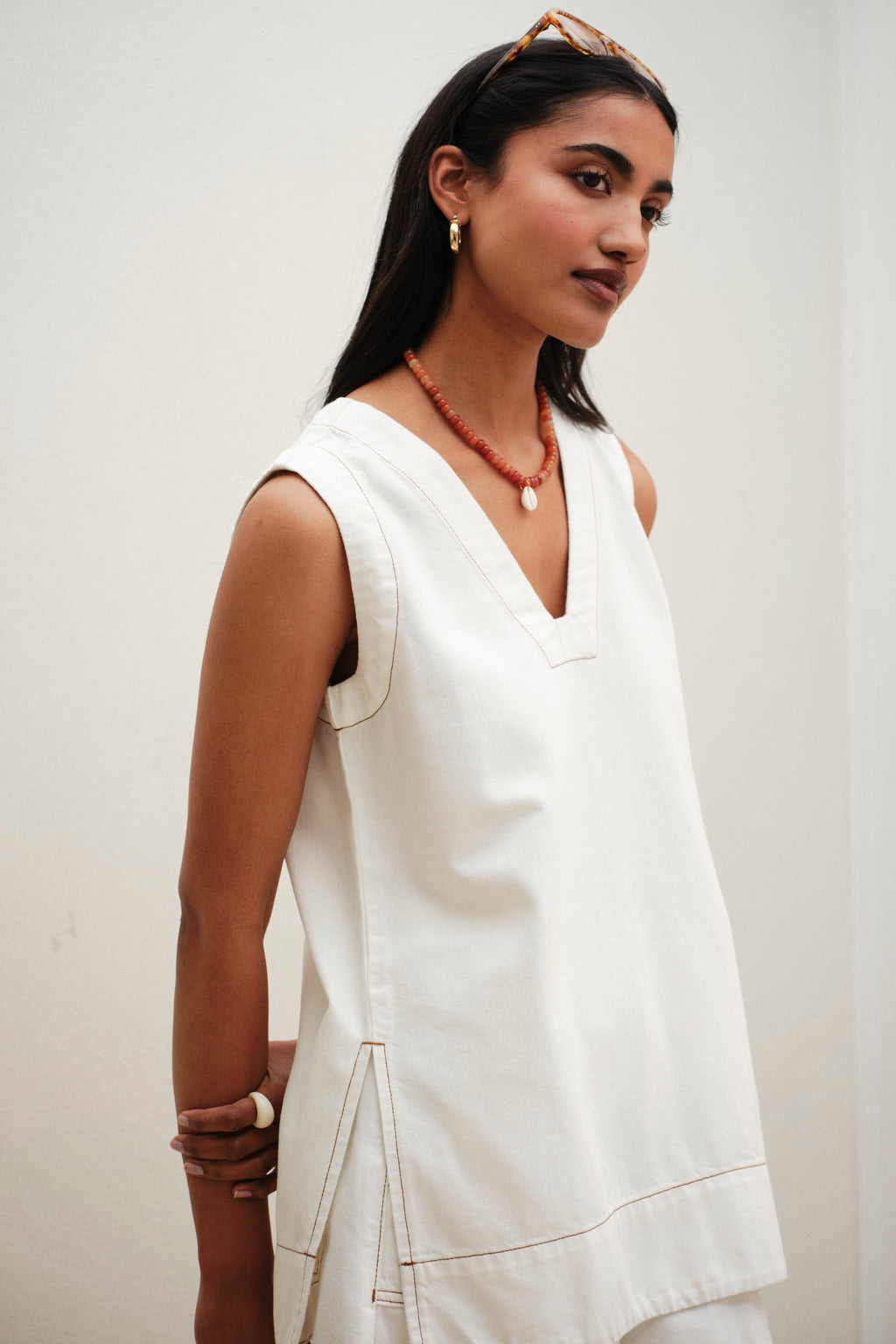 Winnie Tunic - Fresh Ecru