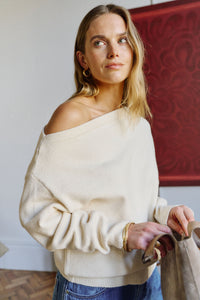 Rani Off Shoulder Knit - Marshmallow