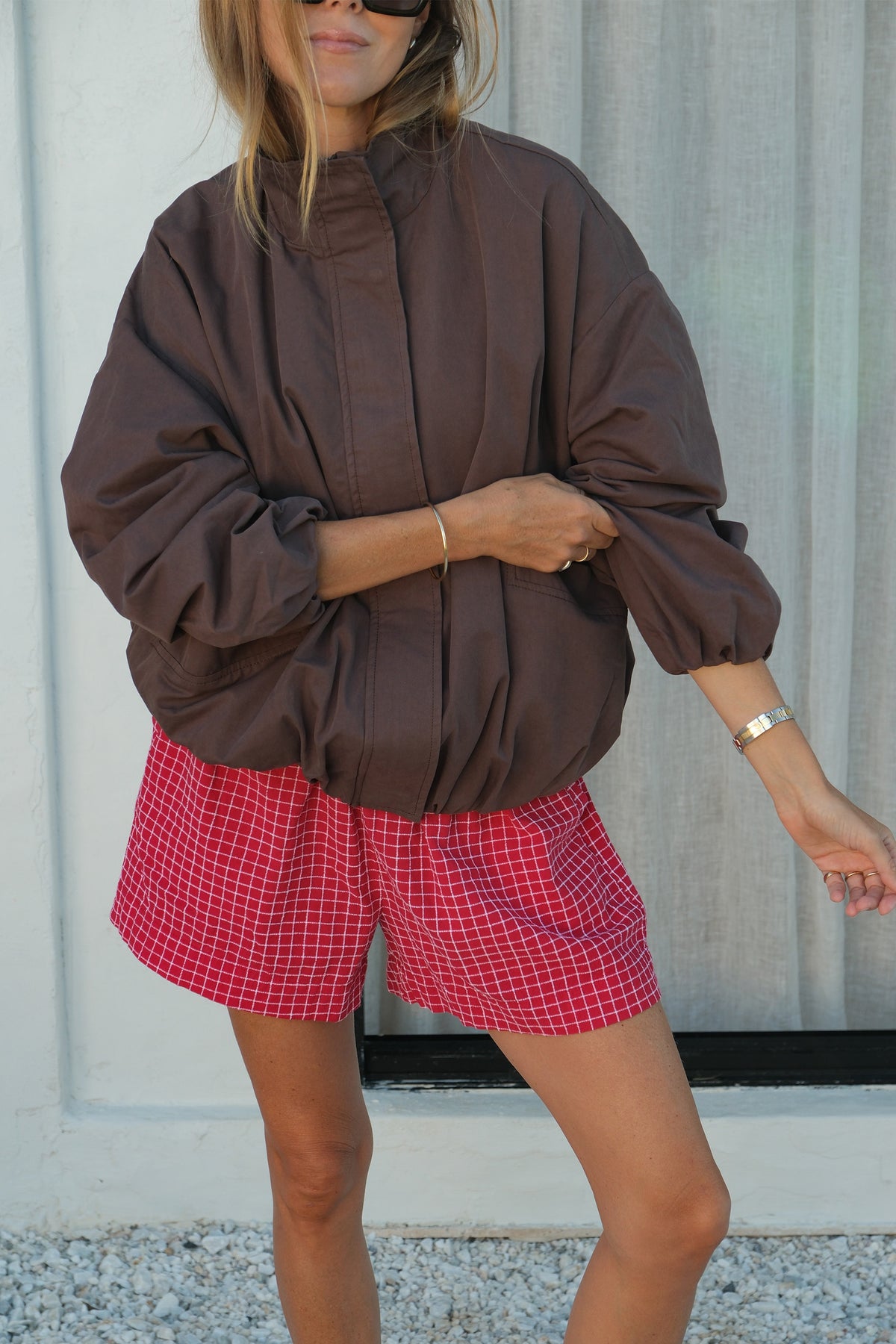 Gwen Bubble Jacket - Brunette