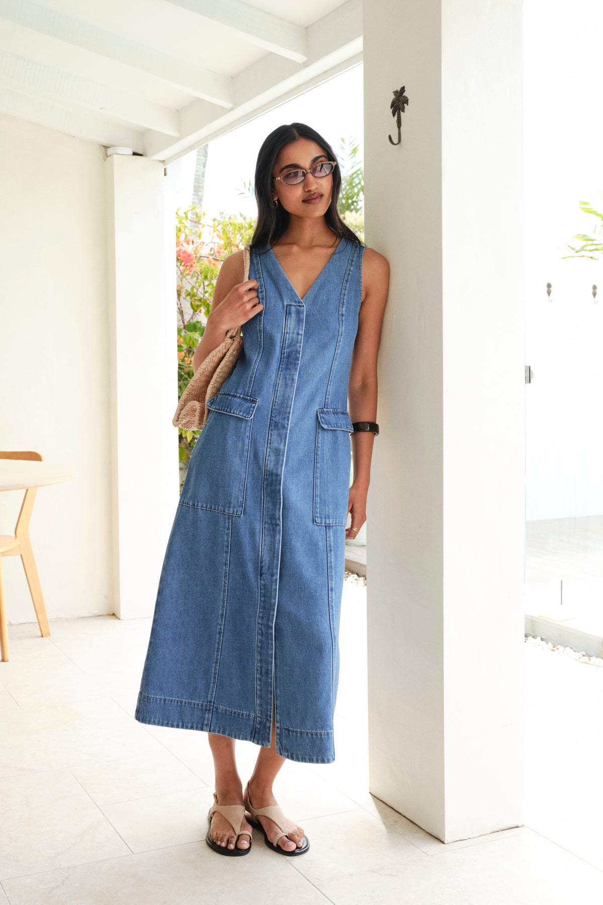 Taylor Denim Midi Dress - Fresh Indigo