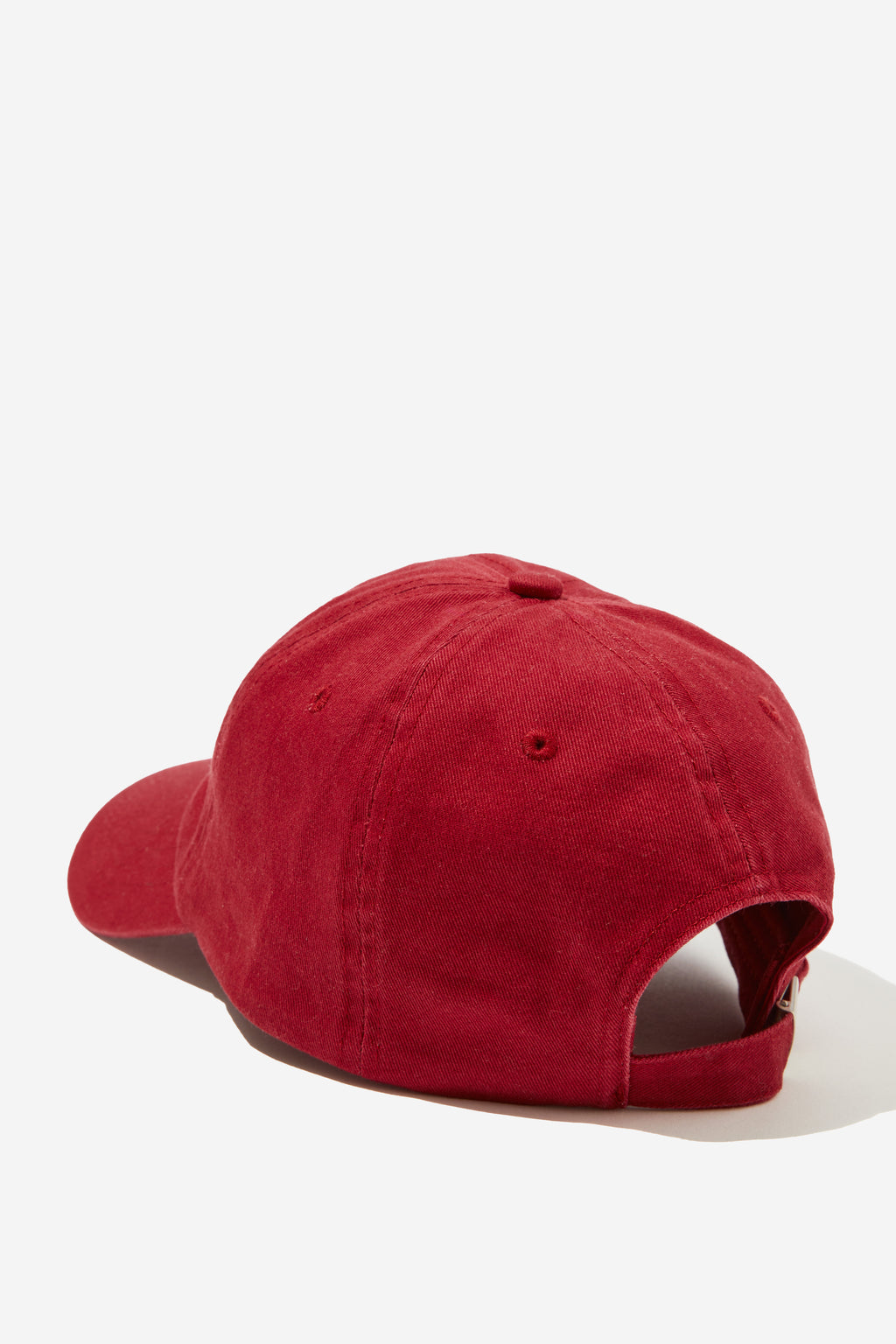 Pip Everyday Cap - Deep Red/Ecru Stitch