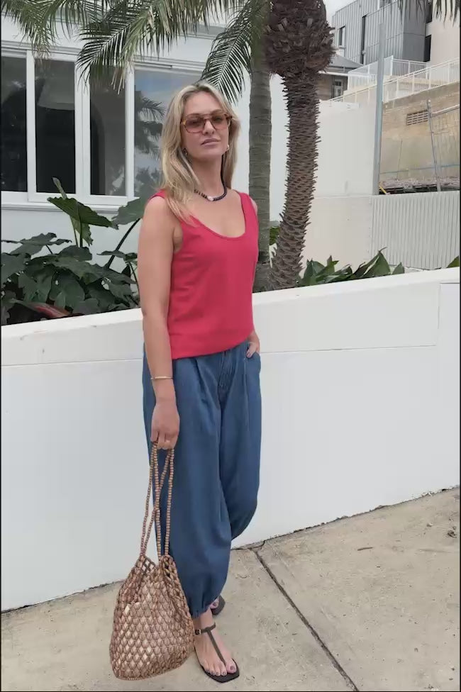 Anika Balloon Pant - True Indigo