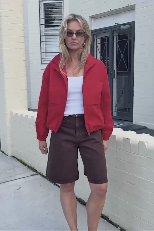 Fletcher Funnel Bomber - Pomodoro Red