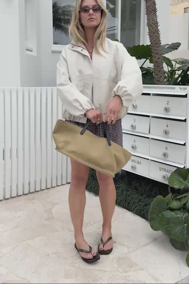 Gwen Bubble Jacket - Putty