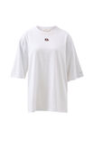 Liv Oversized Tee, WHITE /CHOC CL EMBROIDERY - alternate image 2