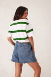 Stevie Slouchy Tee, WINTER GREEN BOLD STRIPE - alternate image 6