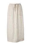 Patch Pocket Midi Skirt, NATURAL LINEN - alternate image 2