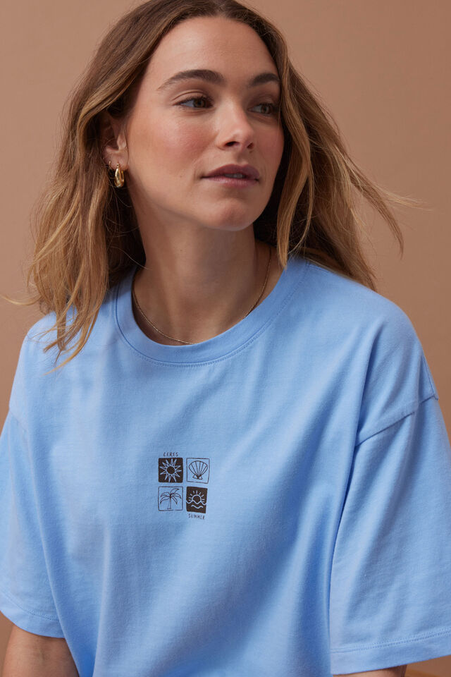 Tully Boyfriend Tee, CERES SUMMER POWDER BLUE