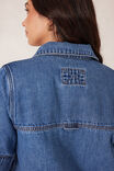 Side Pocket Boxy Dress, FRESH INDIGO - alternate image 7