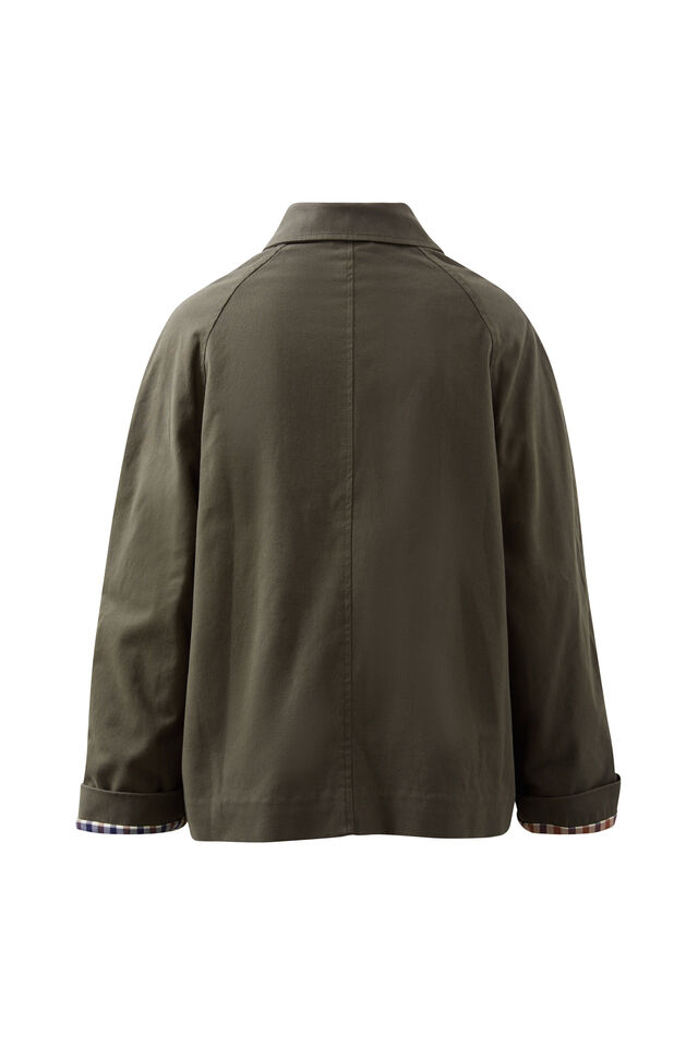 Pia Spring Coat, OLIVE
