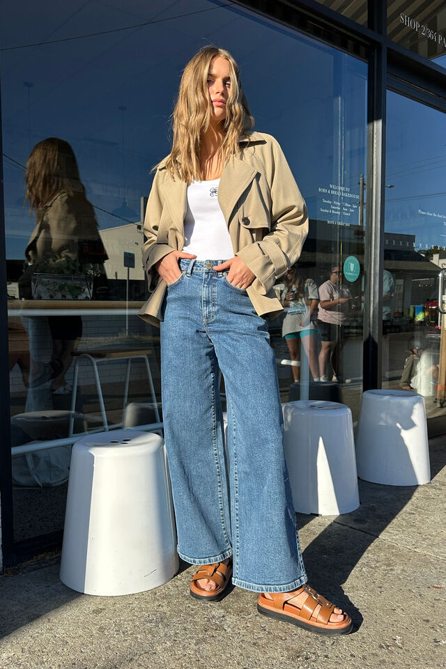Evie Wide Leg Jean, FRESH INDIGO