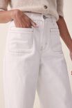 Wide Leg Pocket Jean In Rescue Cotton, WARM WHITE - alternate image 5