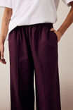 Izzie Pinstitch Pant, BURGUNDY - example image 4