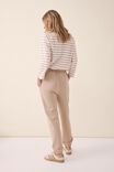 Organic Cotton Narrow Cuff Trackpant, CAMELETTE