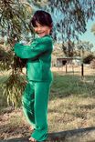 Mini Me Soft Knit Wide Leg Pant In Recycled Blend, LAWN GREEN - alternate image 1