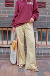 Gigi Wide Leg Terry Trackpant, BUTTER WASHED BURGUNDY SIDE STRIPE - alternate image 4