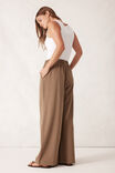 Drawstring Suiting Pant, WARM TAUPE - alternate image 3