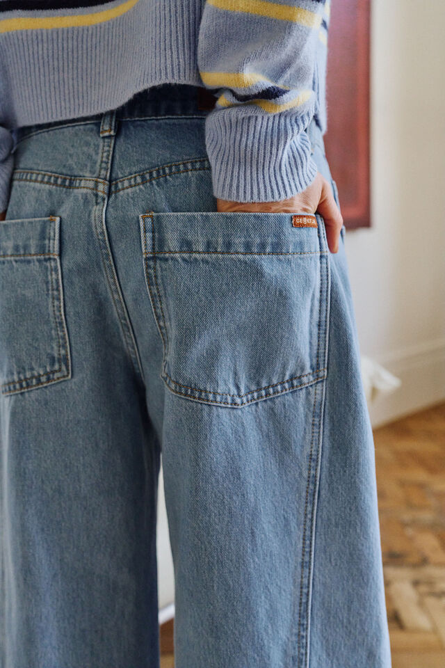 Demi Barrel Jean, VINTAGE BLUE