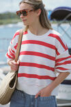 WARM WHITE RED STRIPE