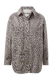 Bobbi Side Pocket Denim Shacket, LEOPARD - alternate image 2