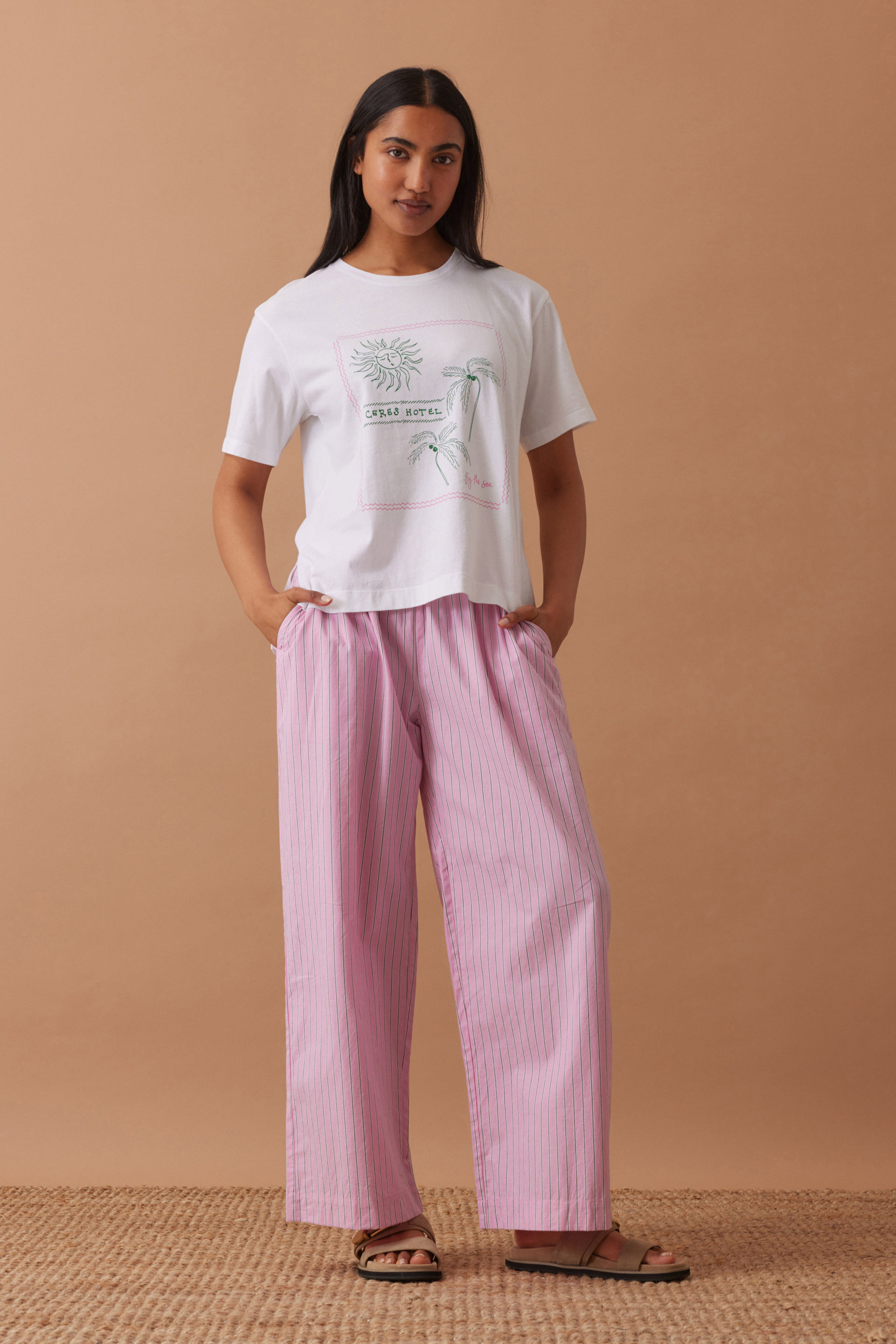パンツ INDEPICT pigment dye lounge pants L Leaf Attire Unisex pigment-dyed sweatpants - Leaf Attire