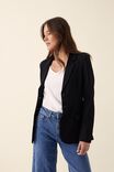 Ponte Longline Blazer With Ecovero™ Fibres, BLACK - alternate image 5
