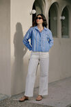 Wide Leg Front Pocket Jean, FRESH ECRU - alternate image 7
