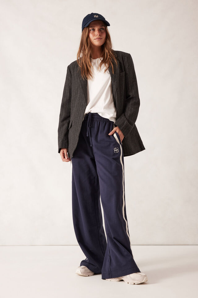 Heritage Blazer, CHARCOAL PINSTRIPE WOOL BLEND