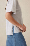 Slouchy Split Hem Tee, CLOUDE MARLE/CERES ANCHOR PRINT - alternate image 6