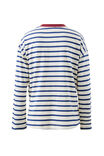 Scout Slouchy Long Sleeve  Tee, MILK PRUSSIAN BLUE STRIPE - alternate image 3