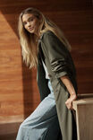 Classic Trench Coat, MILITARY GREEN - alternate image 3