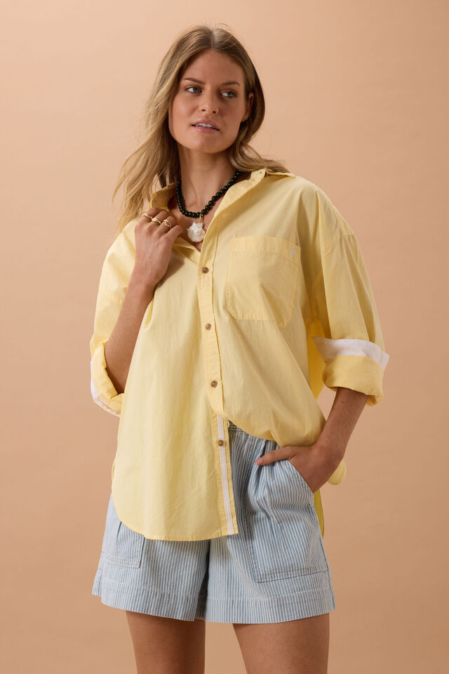 Peta Oversized Shirt, SUNNY YELLOW