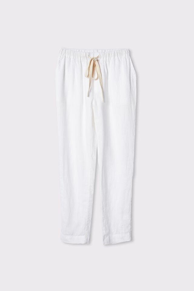 Linen Pant, WARM WHITE