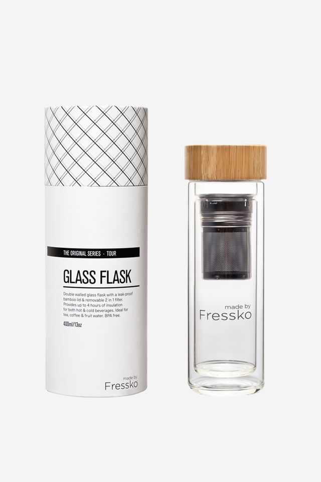 Fressko - 400Ml Glass Flask - Tour, GLASS