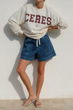 Relaxed Everyday Short, WASHED INDIGO - alternate image 1