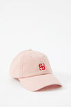 Pip Everyday Cap, CHALK PINK/RED MONOGRAM EMBROIDERY - example image 2
